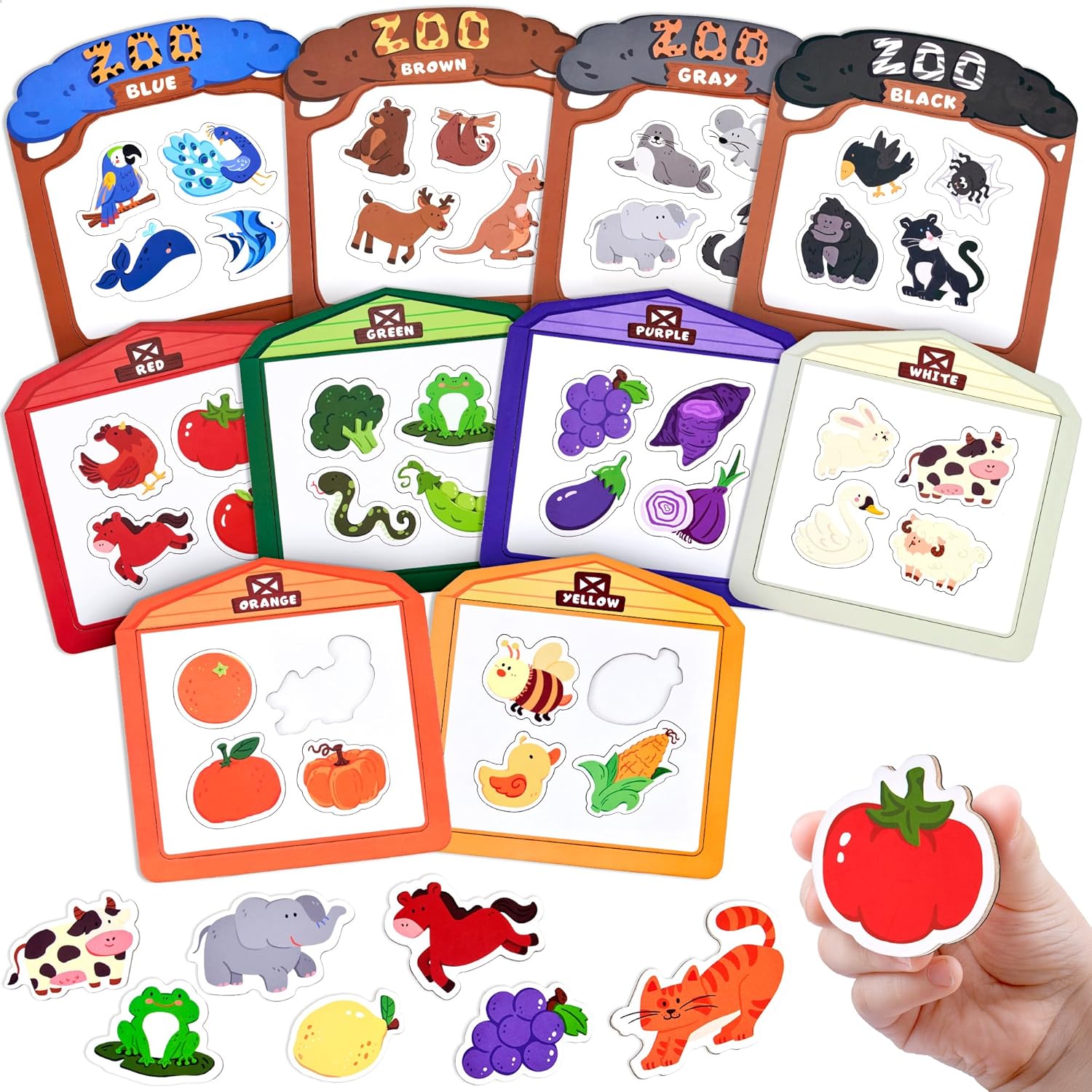 50 Pcs Color Sorting Educational Toy For Kids™️