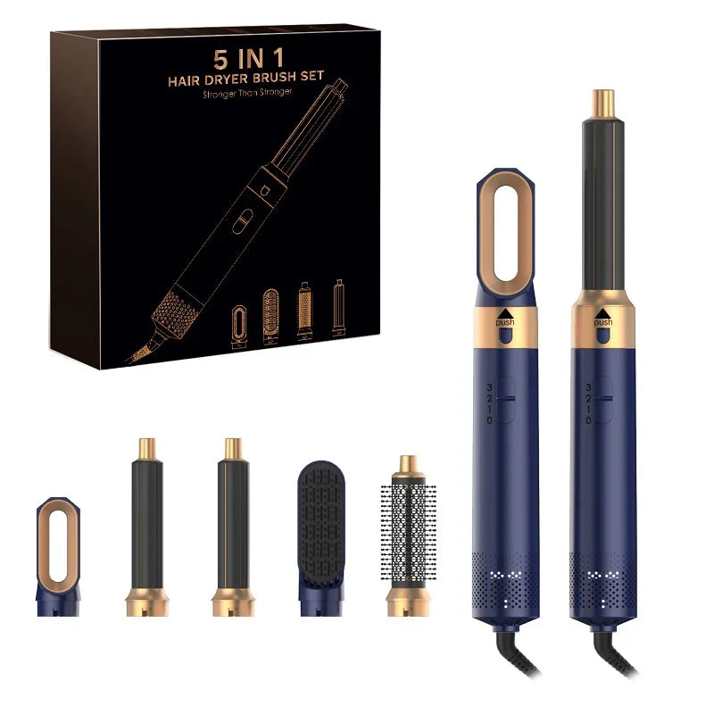5 In 1 Hot Air Styler Hair Dryer Comb